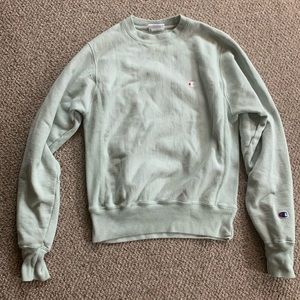 Mint Green Champion Pullover Sweatshirt